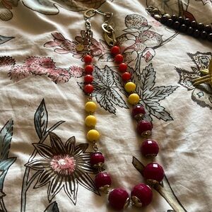 Cute beard costume necklace